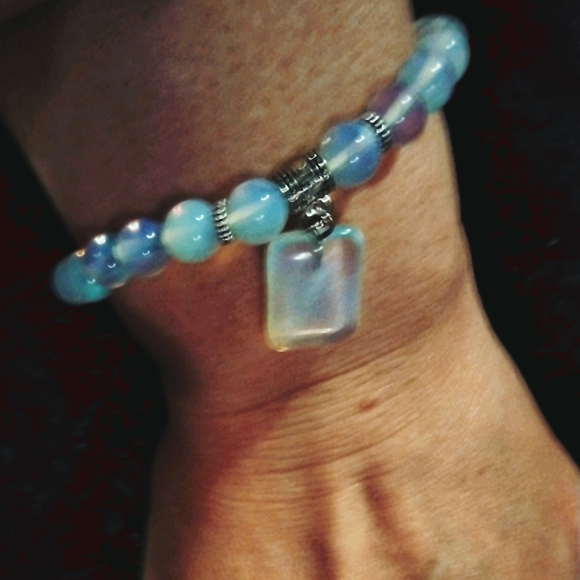 COPY - 🆕Sea Opal Bracelet with a Cham - Picture 5 of 10